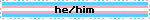 trans flag. he/him